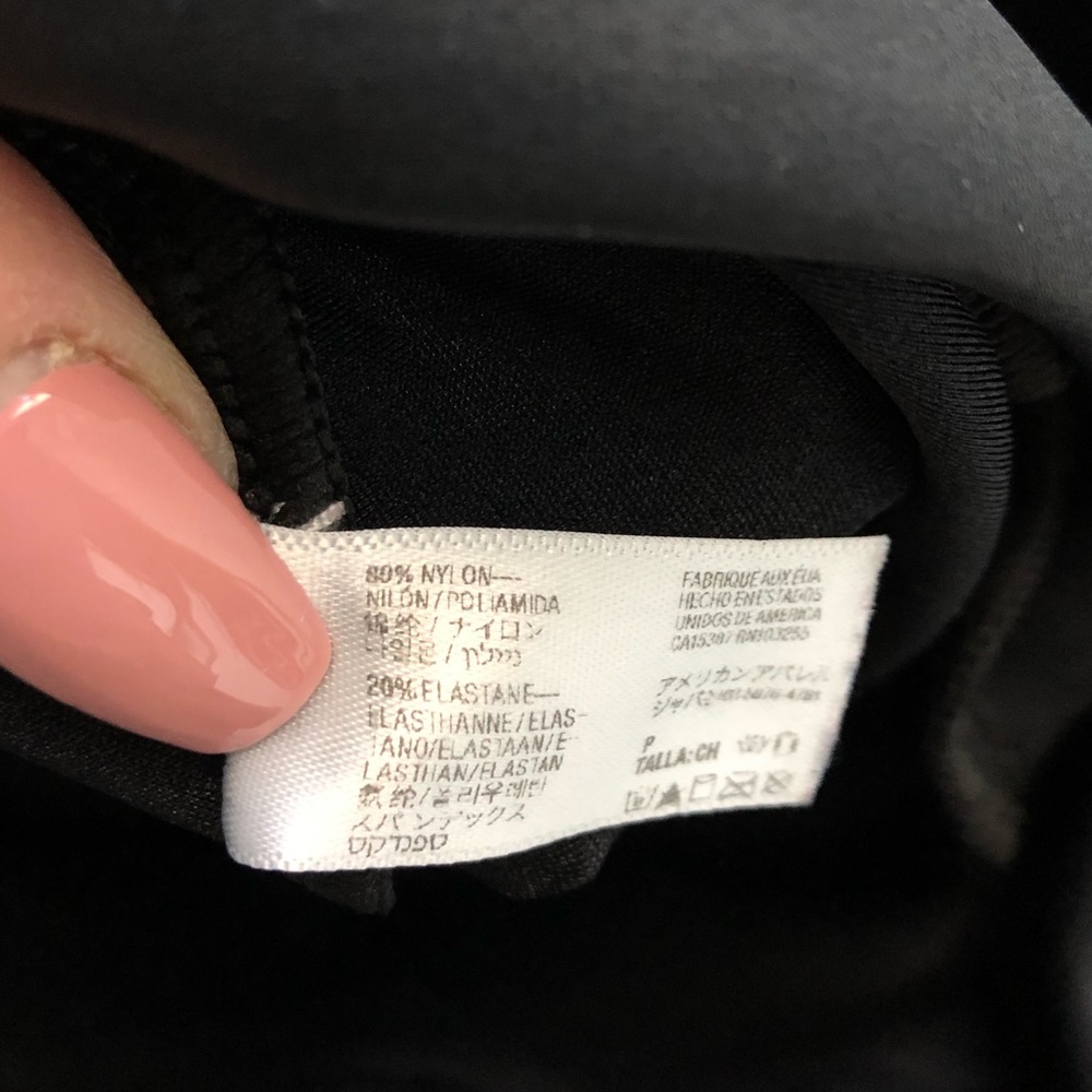 American Apparel Black Faux Leather Leggings High - Picture 8 of 8